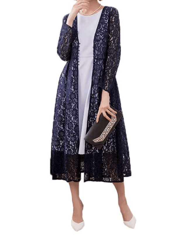 エレガンスレースミディドレス