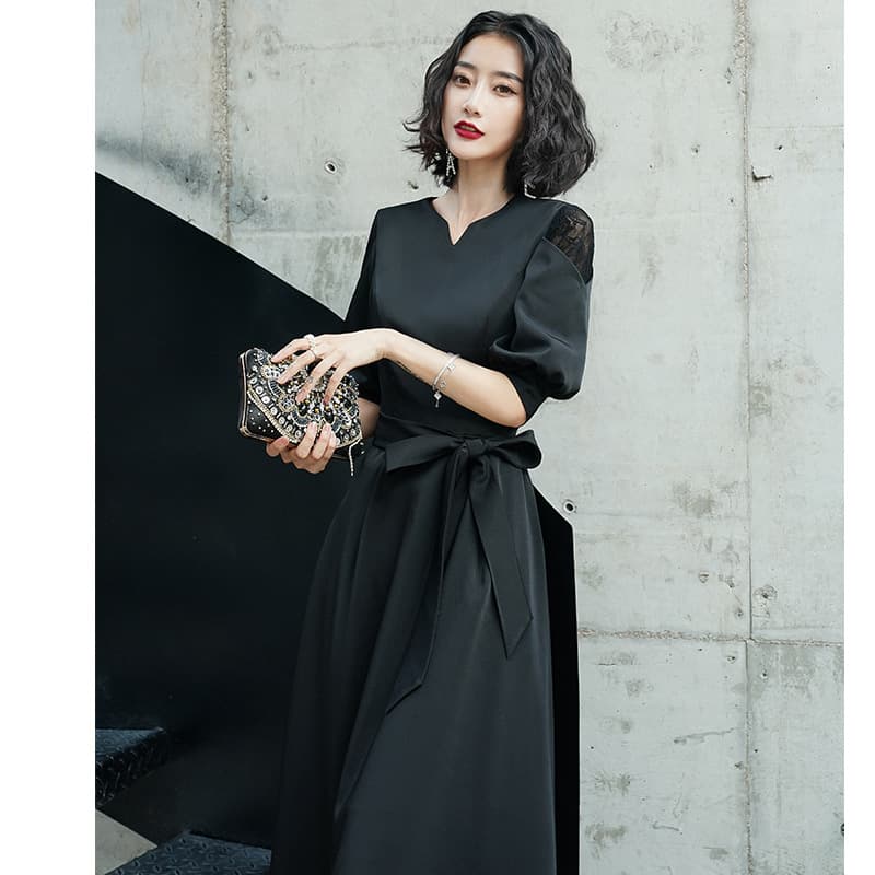 結婚式お呼ばれドレス 優美な立体デザイン 結婚式マキシドレス