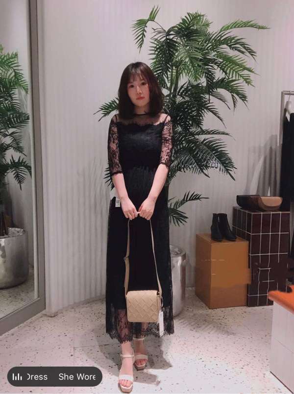 結婚式お呼ばれドレス 優雅なレースロングドレス