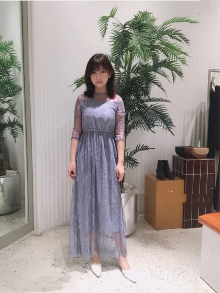 結婚式お呼ばれドレス 優雅なレースロングドレス