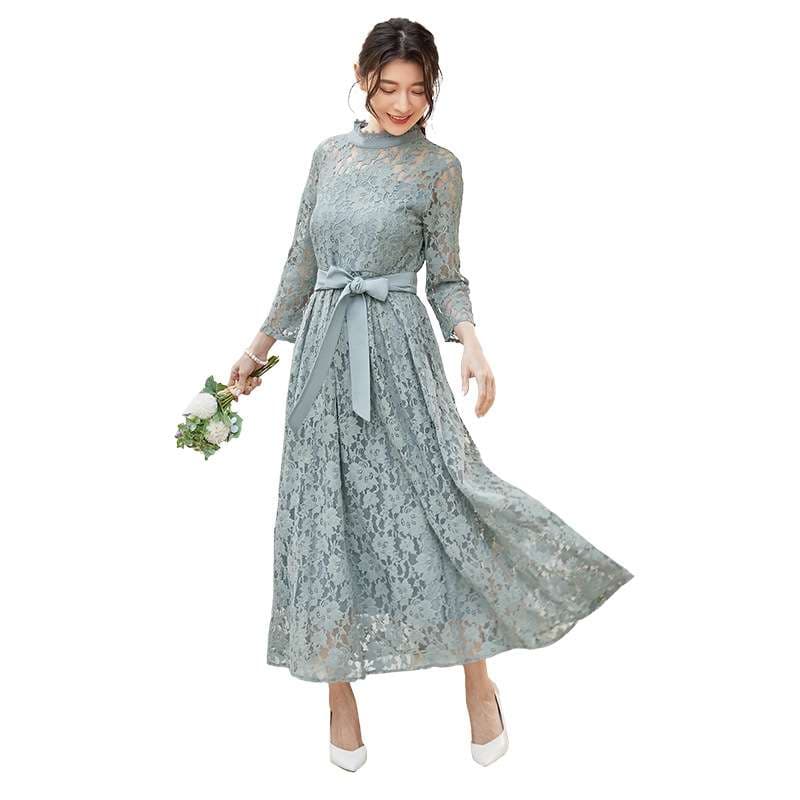 結婚式お呼ばれドレス シックレースデザイン結婚式お呼ばれドレス