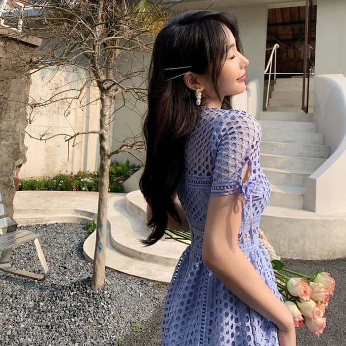 結婚式お呼ばれドレス服Aラインレースドレス