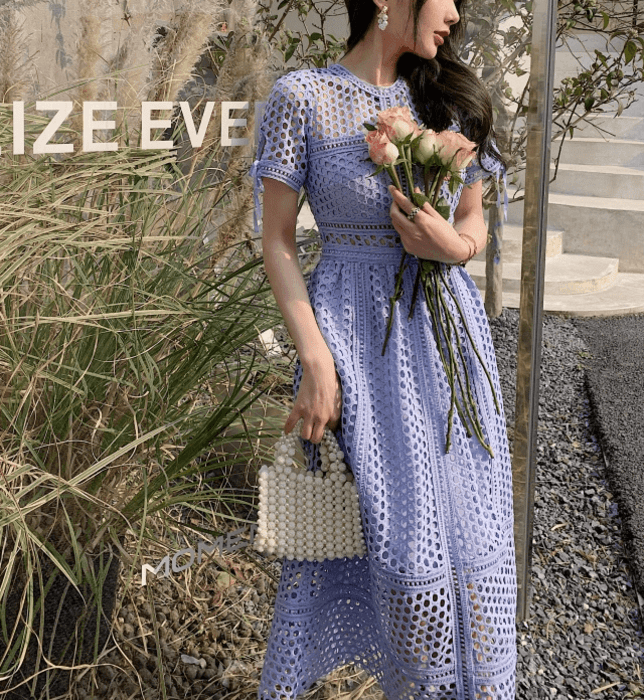 結婚式お呼ばれドレス服Aラインレースドレス
