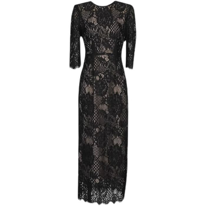 結婚式お呼ばれドレス服レースロングドレス