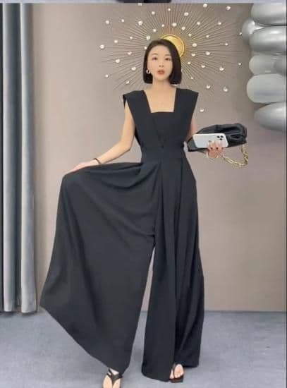 結婚式お呼ばれドレス エレガントなワイドパンツドレス