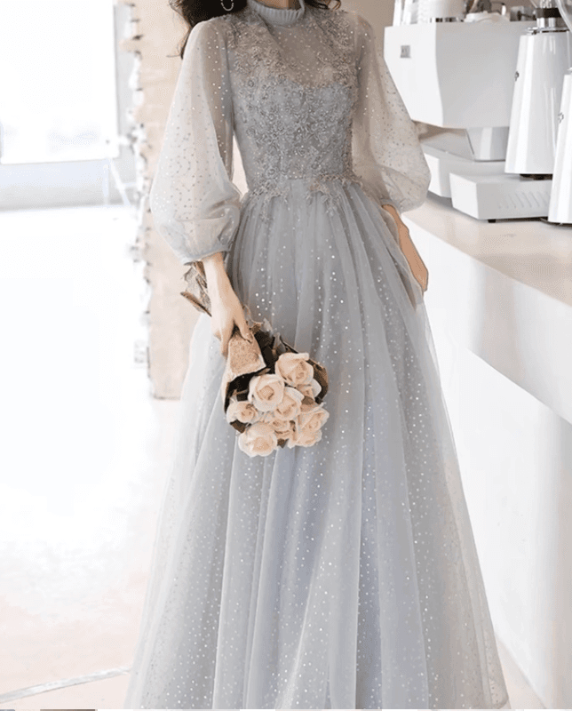 結婚式お呼ばれドレス スパンコールシフォンワンピースドレス