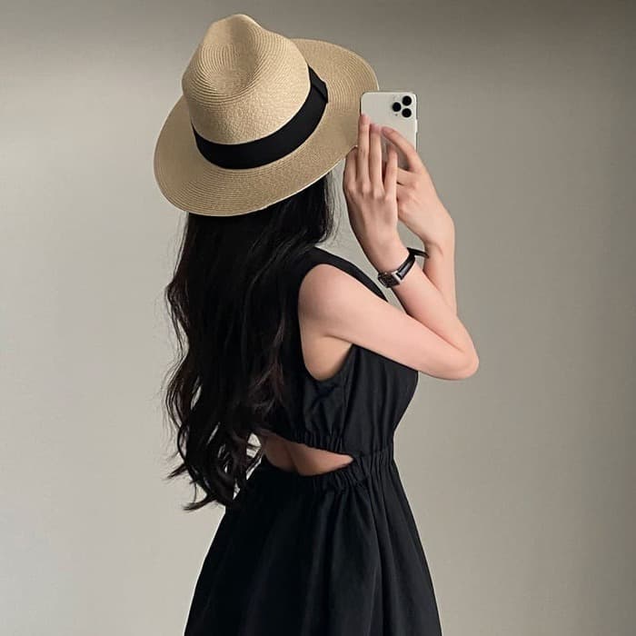 結婚式お呼ばれドレス服バックオープンロングドレスワンピース